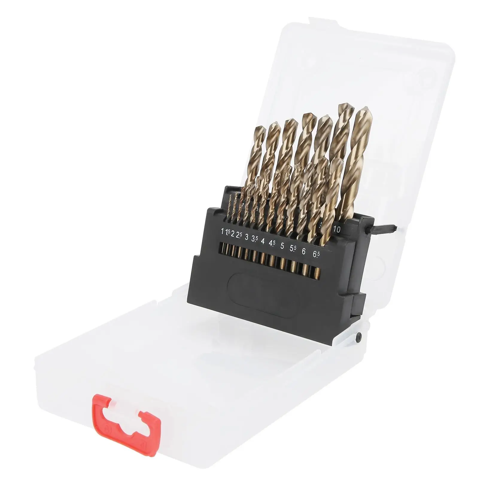 Premium 19Pcs Cobalt Drill Bit Set M35 for stainless Steel Metal Wood Drilling 1-10mm
Premium 19Pcs Cobalt Drill Bit Set M35 for stainless Steel Metal Wood Drilling 1-10mm