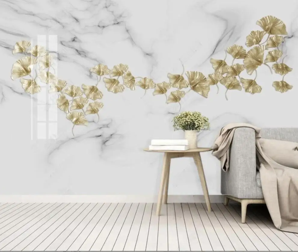 Customized Size Wallpaper Gold Ginkgo Leaves Bird Marble Pattern Mural Home Decoration Ginkgo Branches Wall Stickers wallpaper
Customized Size Wallpaper Gold Ginkgo Leaves Bird Marble Pattern Mural Home Decoration Ginkgo Branches Wall Stickers wallpaper