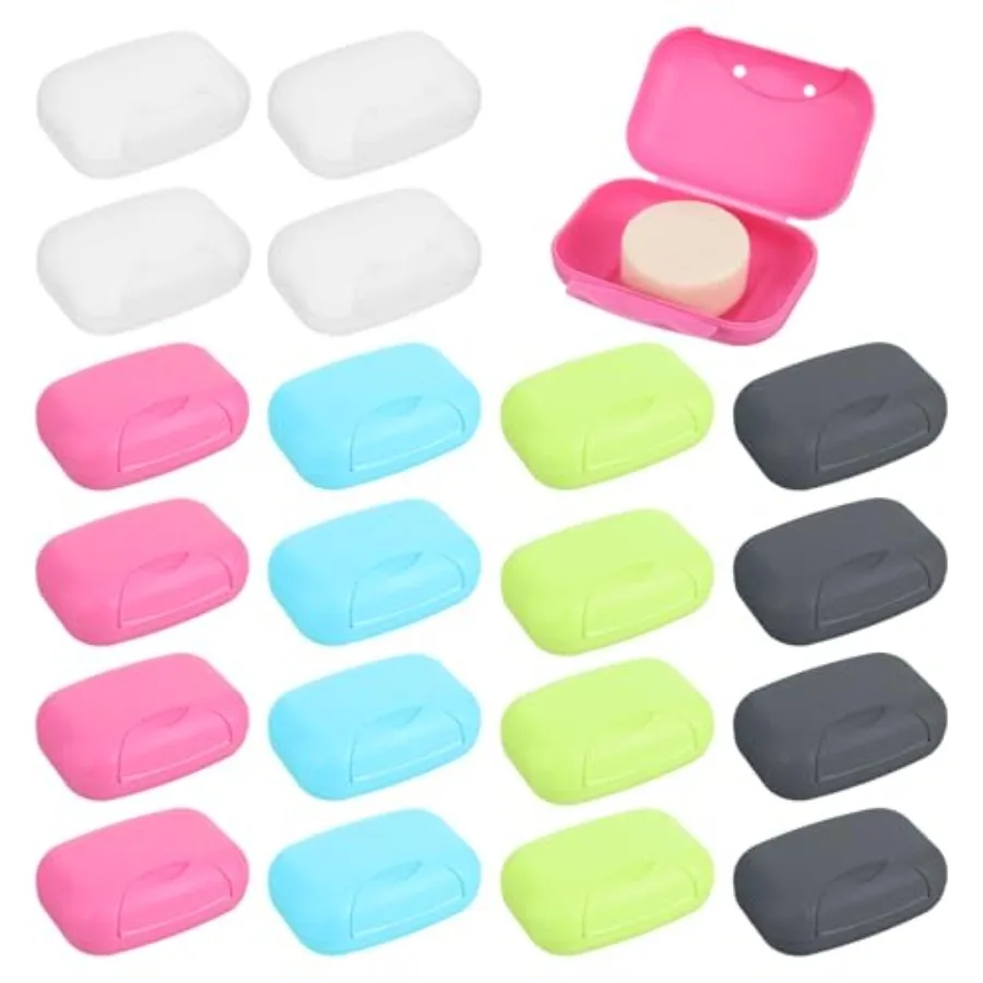 20 PCS Soap Box Holder, Plastic Travel Soap Dish, Portable Leak Proof Soap Case Container for Bathroom, Camping, Gym, Business
20 PCS Soap Box Holder, Plastic Travel Soap Dish, Portable Leak Proof Soap Case Container for Bathroom, Camping, Gym, Business