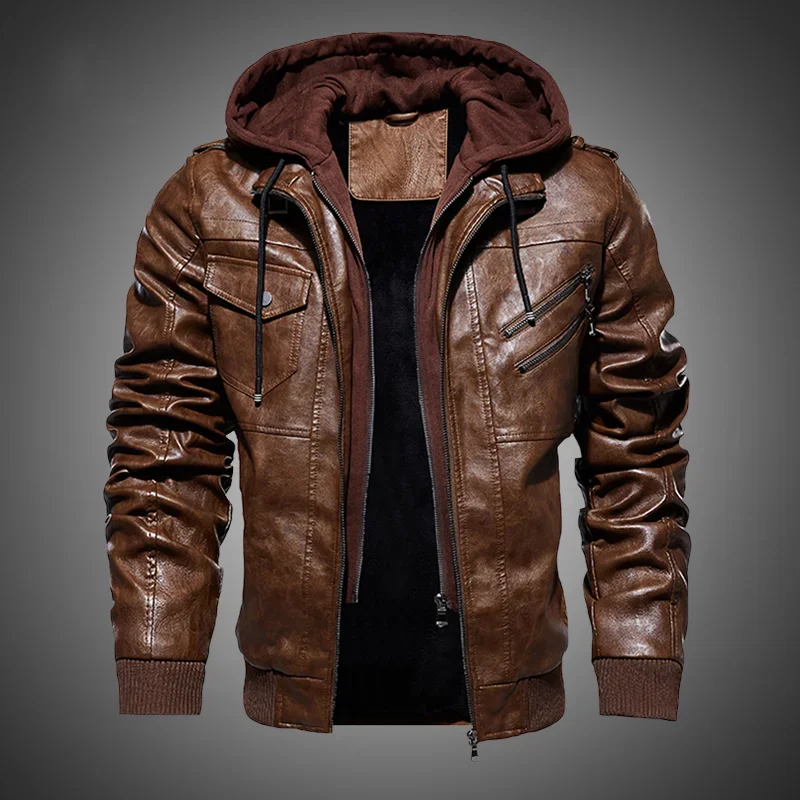 2024 Winter New Casual Motorcycle PU Jacket Biker Leather Coats European Windbreaker Genuine Leather Jacket Mens Leather Jackets
2024 Winter New Casual Motorcycle PU Jacket Biker Leather Coats European Windbreaker Genuine Leather Jacket Mens Leather Jackets