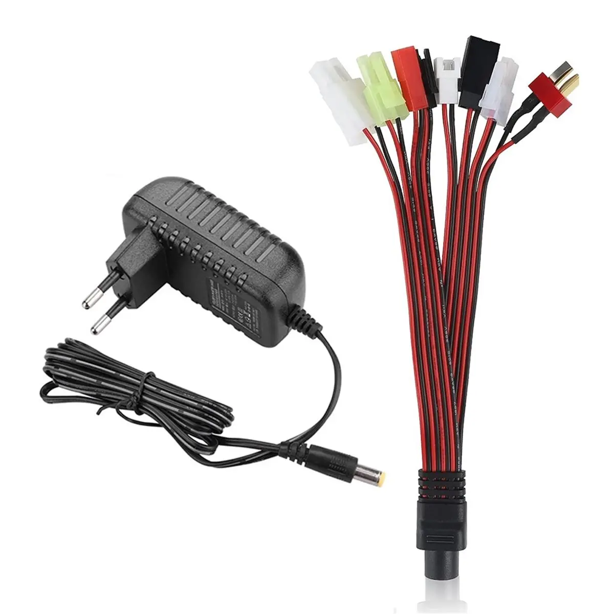 T28C NiMH/NiCd Battery Charger 2-10S,500-800mA Charging Current,Includes 6 Connector Plugs, Ideal for RC Car Models EU Plug
T28C NiMH/NiCd Battery Charger 2-10S,500-800mA Charging Current,Includes 6 Connector Plugs, Ideal for RC Car Models EU Plug