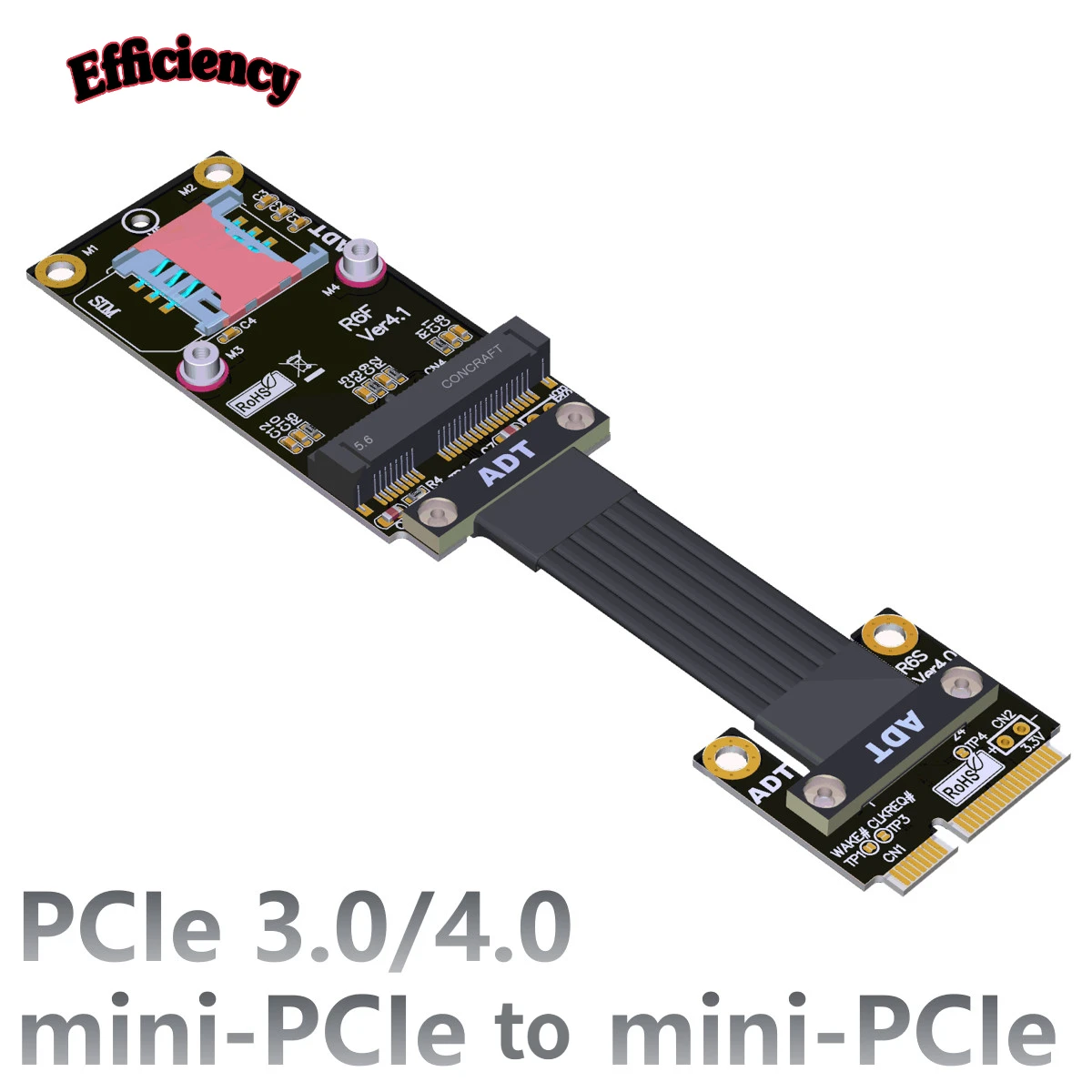 2022 Новая беспроводная сетевая карта Mini-PCIe к мини-PCIe удлинительному кабелю PCI-E 4,0 3,0 ADT R66SF
2022 Новая беспроводная сетевая карта Mini-PCIe к мини-PCIe удлинительному кабелю PCI-E 4,0 3,0 ADT R66SF