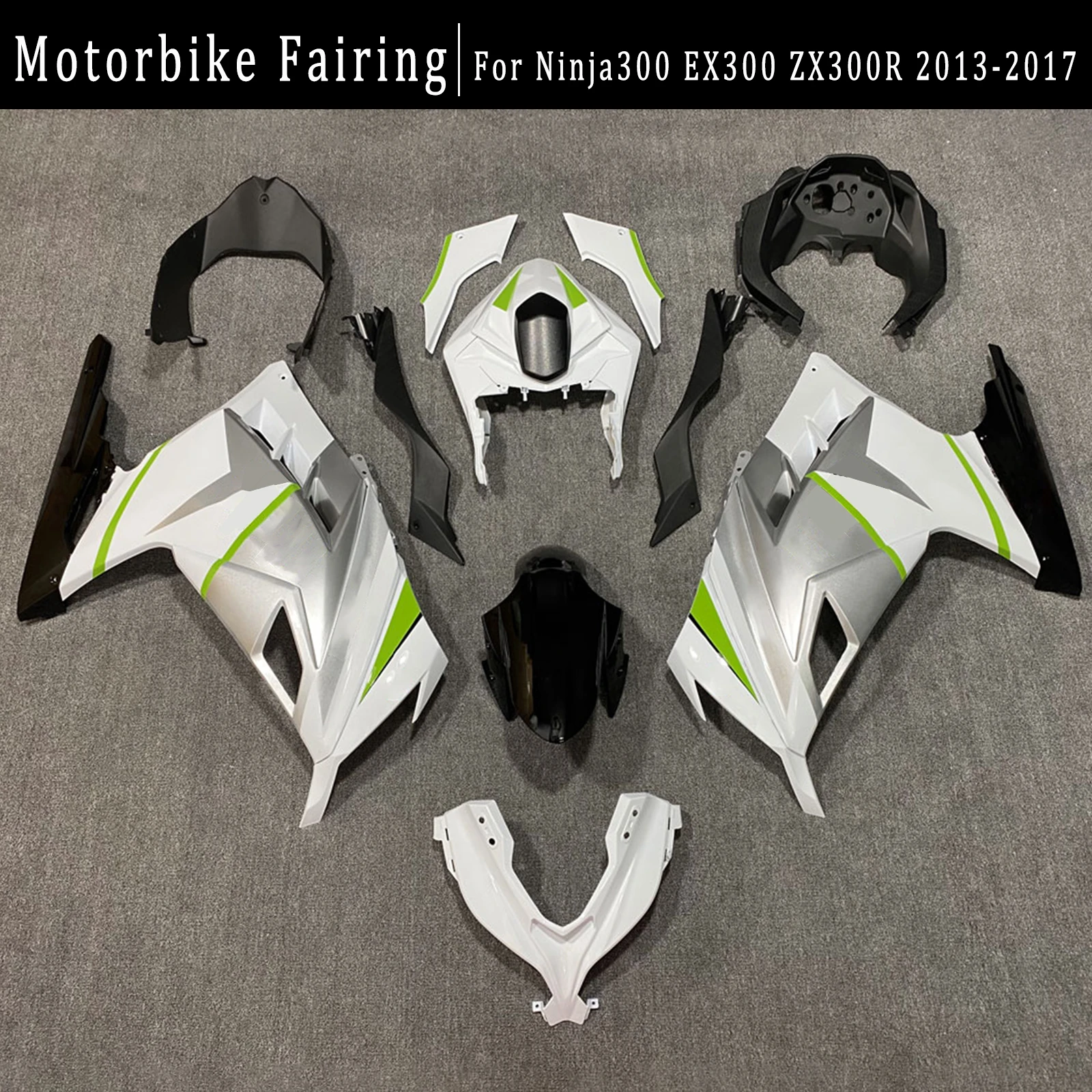 For EX300 Ninja250 Ninja300 2013-2017 Injection ABS Plastics Full Fairings Kit Mold Replace Accessories
For EX300 Ninja250 Ninja300 2013-2017 Injection ABS Plastics Full Fairings Kit Mold Replace Accessories