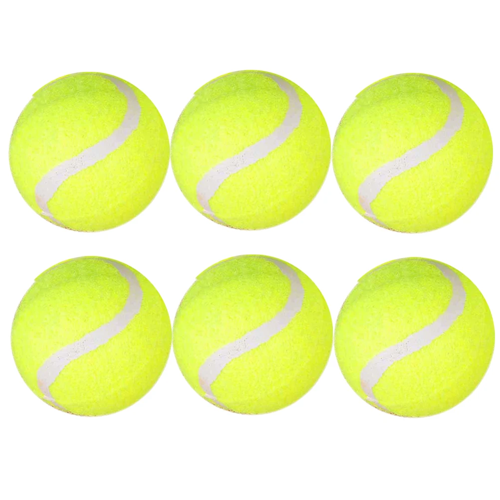 6PCS High Elasticity Tennis Balls Practice Tennis Balls Heavy Duty Tennis Balls for Training Exercise
6PCS High Elasticity Tennis Balls Practice Tennis Balls Heavy Duty Tennis Balls for Training Exercise