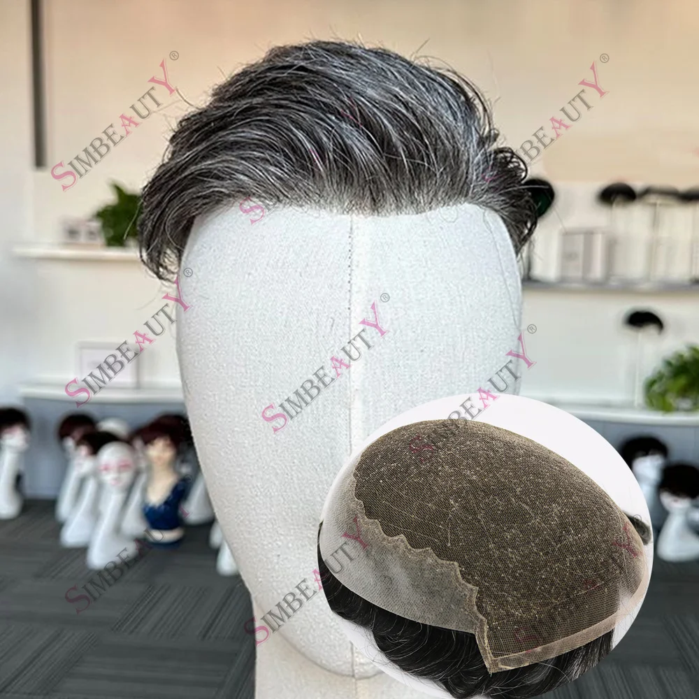 Men's Invisible Natural Comfortable Wig Breathable Q6 Swiss Lace&PU Base 1b40 Grey Human Hair Prosthesis for Hairline Discomfort
Men's Invisible Natural Comfortable Wig Breathable Q6 Swiss Lace&PU Base 1b40 Grey Human Hair Prosthesis for Hairline Discomfort