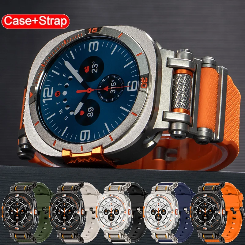 Case+Silicone Strap for Samsung Galaxy Watch 8 Ultra 47mm Band Rubber Bracelet for Galaxy Watch Ultra 7 47mm Replace Accessories
Case+Silicone Strap for Samsung Galaxy Watch 8 Ultra 47mm Band Rubber Bracelet for Galaxy Watch Ultra 7 47mm Replace Accessories
