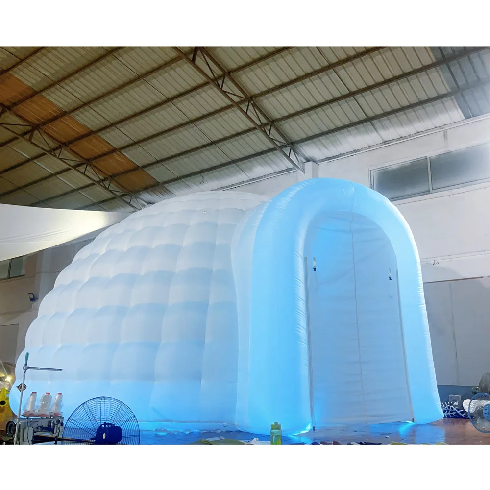 Blow Up Inflatable Igloo Dome Tent With RGB Led Lights White Air Dome Party VIP Tent Inflatable Nightclub With Bar For Wedding
Blow Up Inflatable Igloo Dome Tent With RGB Led Lights White Air Dome Party VIP Tent Inflatable Nightclub With Bar For Wedding
