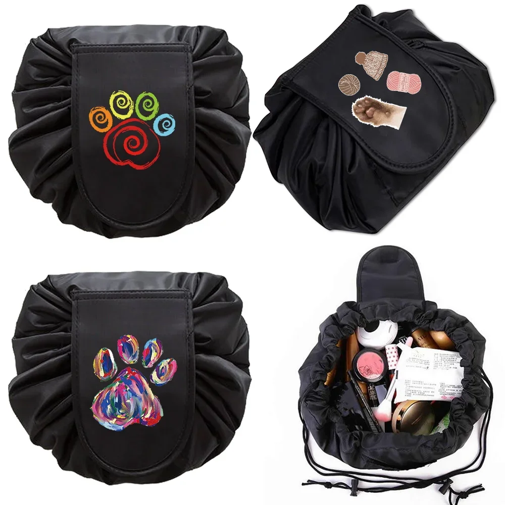 Lazy Cosmetic Storage Bag Women Footprints Print Pouch Makeup Bags Portable Organizer Toiletry Case Travel Storage Wash Handbag
Lazy Cosmetic Storage Bag Women Footprints Print Pouch Makeup Bags Portable Organizer Toiletry Case Travel Storage Wash Handbag