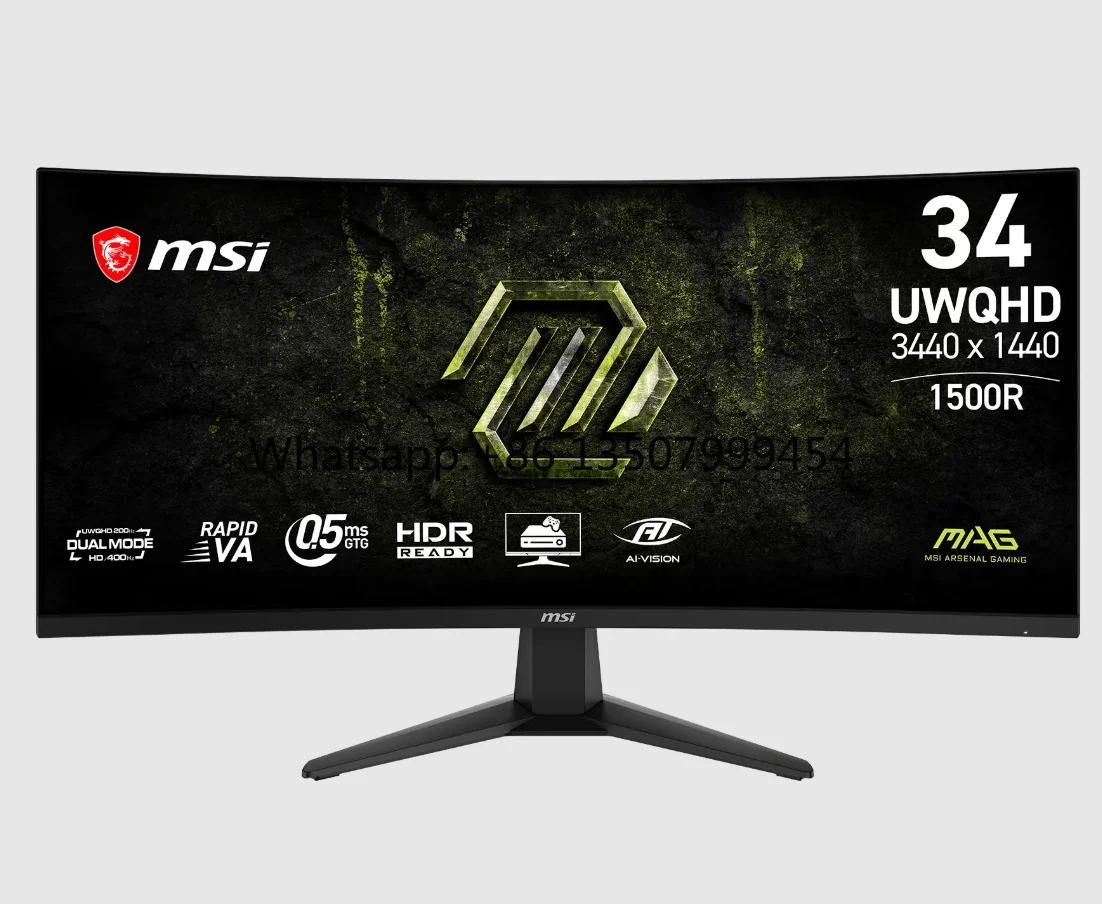 MSI MAG 346CQDF E20 34" UWQHD Curved Gaming Monitor | 200Hz/400Hz Dual Mode, 1500R Rapid VA, 0.5ms GTG for E-sport
MSI MAG 346CQDF E20 34" UWQHD Curved Gaming Monitor | 200Hz/400Hz Dual Mode, 1500R Rapid VA, 0.5ms GTG for E-sport