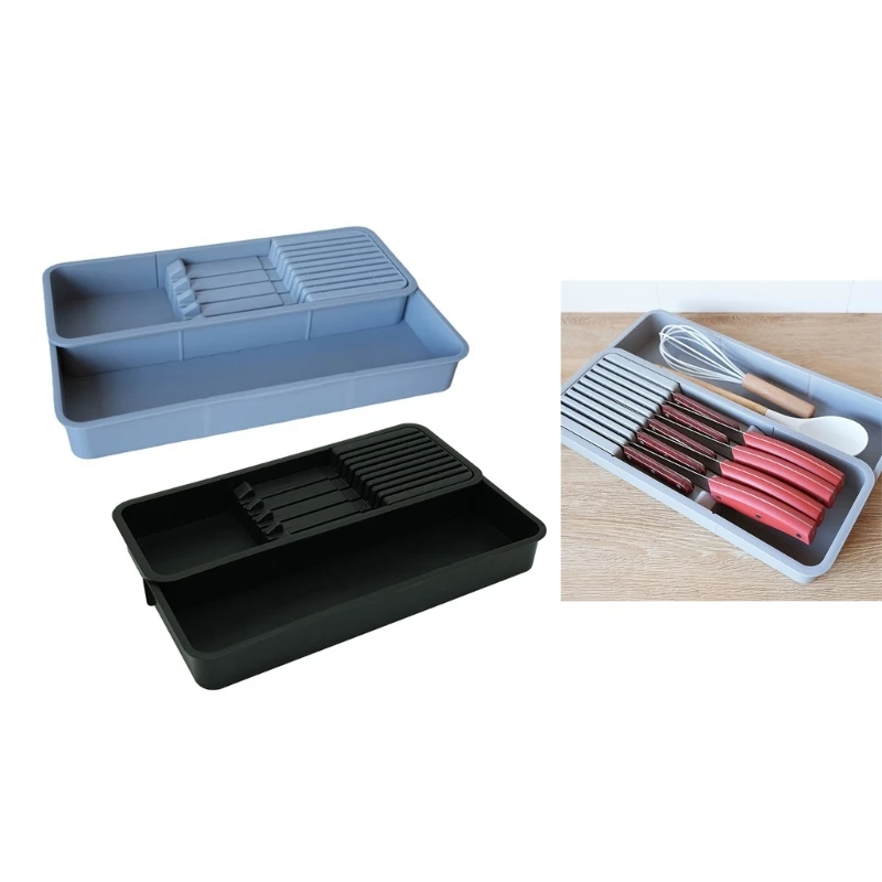 Kitchen 2Tier Knife Holder Space Saving Knife Storage Box Durable Tool J78C
Kitchen 2Tier Knife Holder Space Saving Knife Storage Box Durable Tool J78C