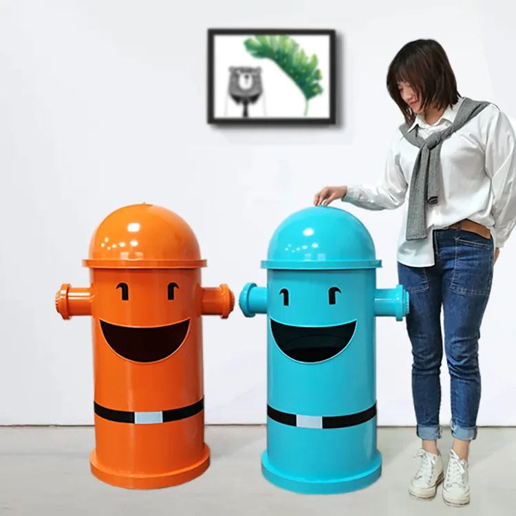 Креативная урна для мусора в виде пожарного гидранта с улыбающимся лицом, из кованого железа, ручной работы, декоративная, очень большая емкость для хранения, различные цвета
Креативная урна для мусора в виде пожарного гидранта с улыбающимся лицом, из кованого железа, ручной работы, декоративная, очень большая емкость для хранения, различные цвета