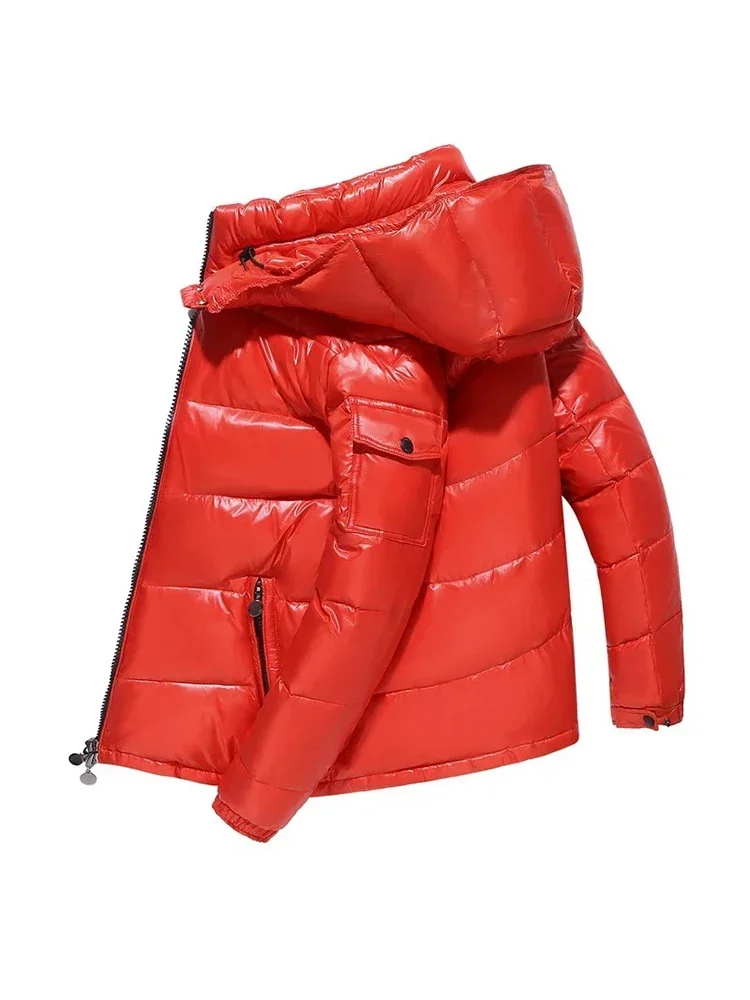 Man Winter Fashion Solid Zipper Outwears Thicken Down Jacket Men Casual Hood Shiny Warm Loose Parkas brand White Duck Down Coats
Man Winter Fashion Solid Zipper Outwears Thicken Down Jacket Men Casual Hood Shiny Warm Loose Parkas brand White Duck Down Coats