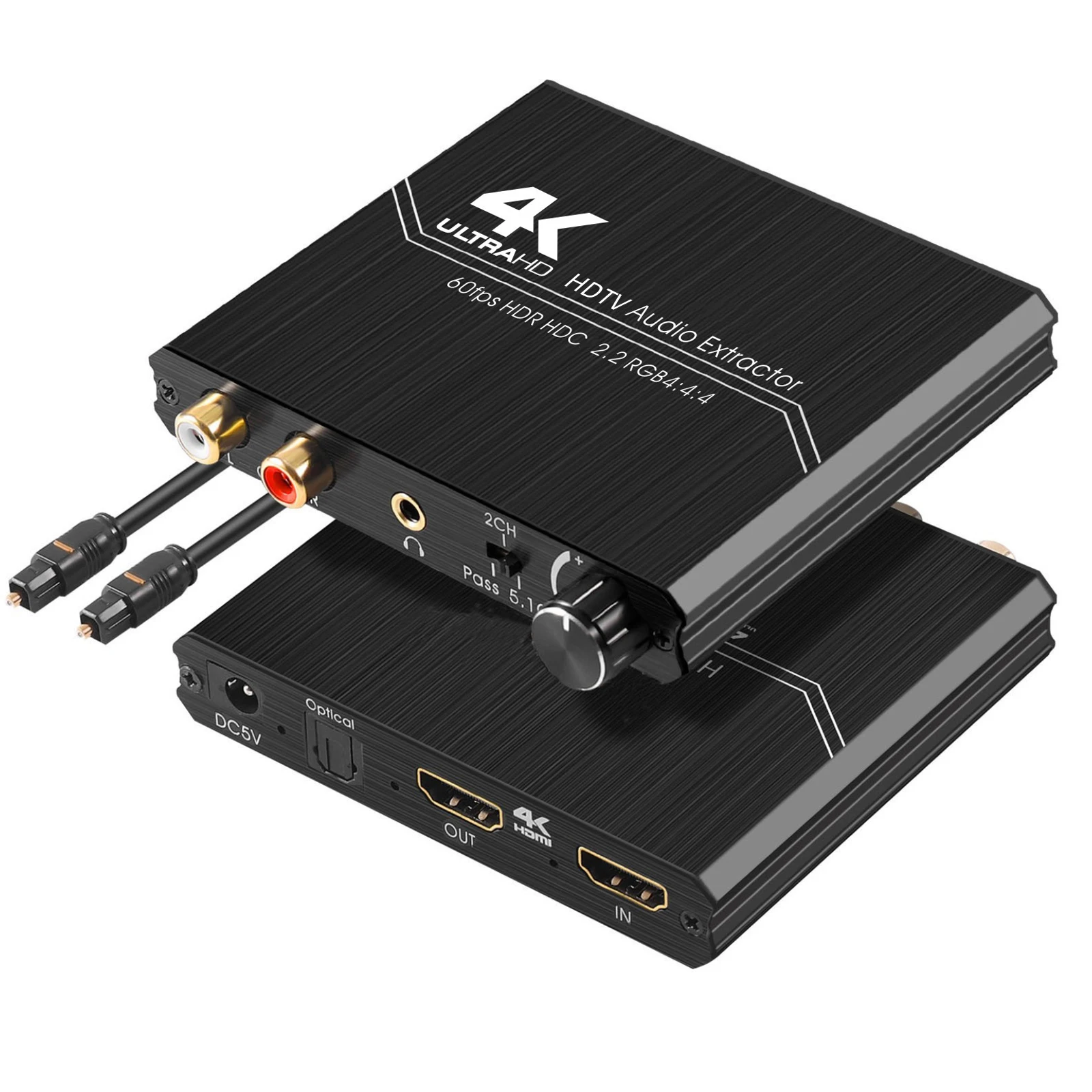 4K 60HZ YUV 4:4:4 HDR HDMI-compatible 2.0 Audio Extractor Optical TOSLINK SPDIF 5.1CH R/L 4K HDMI-compatible to SPDIF+R/L+3.5MM
4K 60HZ YUV 4:4:4 HDR HDMI-compatible 2.0 Audio Extractor Optical TOSLINK SPDIF 5.1CH R/L 4K HDMI-compatible to SPDIF+R/L+3.5MM