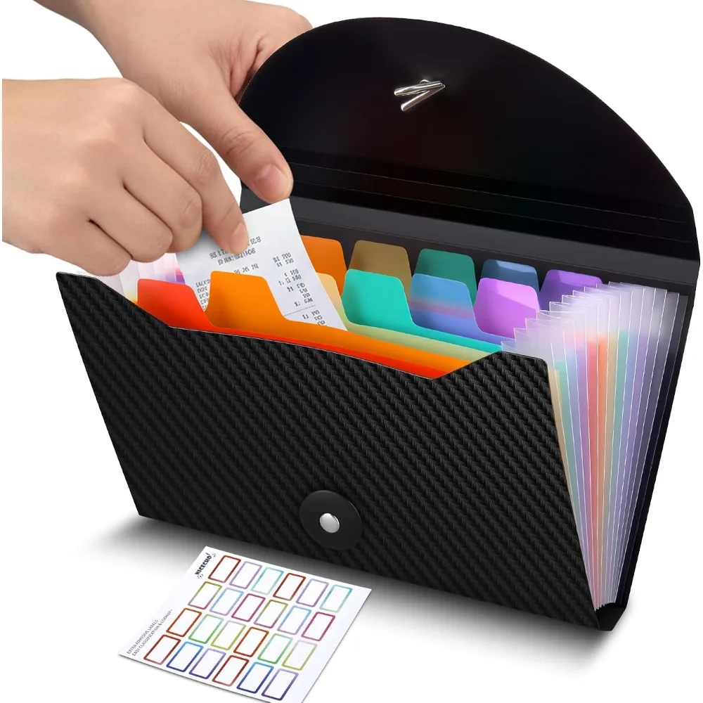 13 Pocket Accordion File Organizer for Receipts Coupons Bills Cards Storage Small Business Document Holder 7x4.5 Inches
13 Pocket Accordion File Organizer for Receipts Coupons Bills Cards Storage Small Business Document Holder 7x4.5 Inches