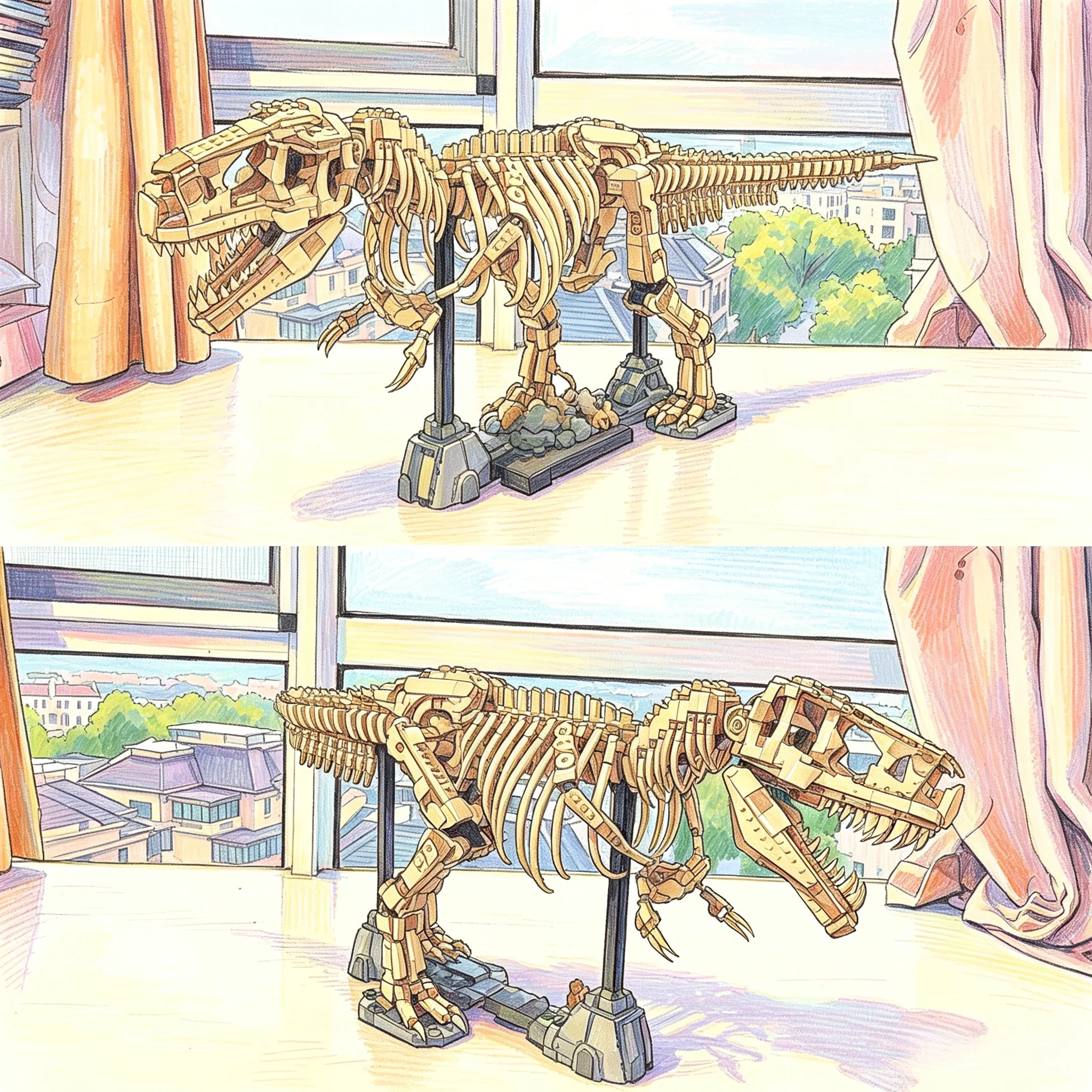 Tyrannosaurus Rex Fossil Building Blocks Dinosaur Skeleton Building Block Model Ornament DIY Toy Holiday Gift
Tyrannosaurus Rex Fossil Building Blocks Dinosaur Skeleton Building Block Model Ornament DIY Toy Holiday Gift