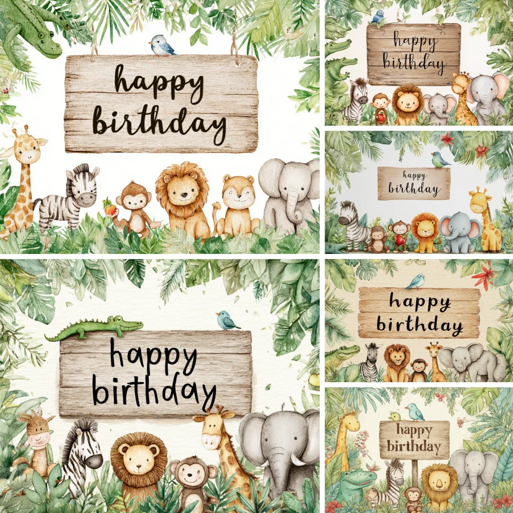 Cartoon Forest Animal Theme Children's Birthday Party Decoration Jungle Lion Green Leaves Backdrop Baby Shower 1st Birthday Gift
Cartoon Forest Animal Theme Children's Birthday Party Decoration Jungle Lion Green Leaves Backdrop Baby Shower 1st Birthday Gift