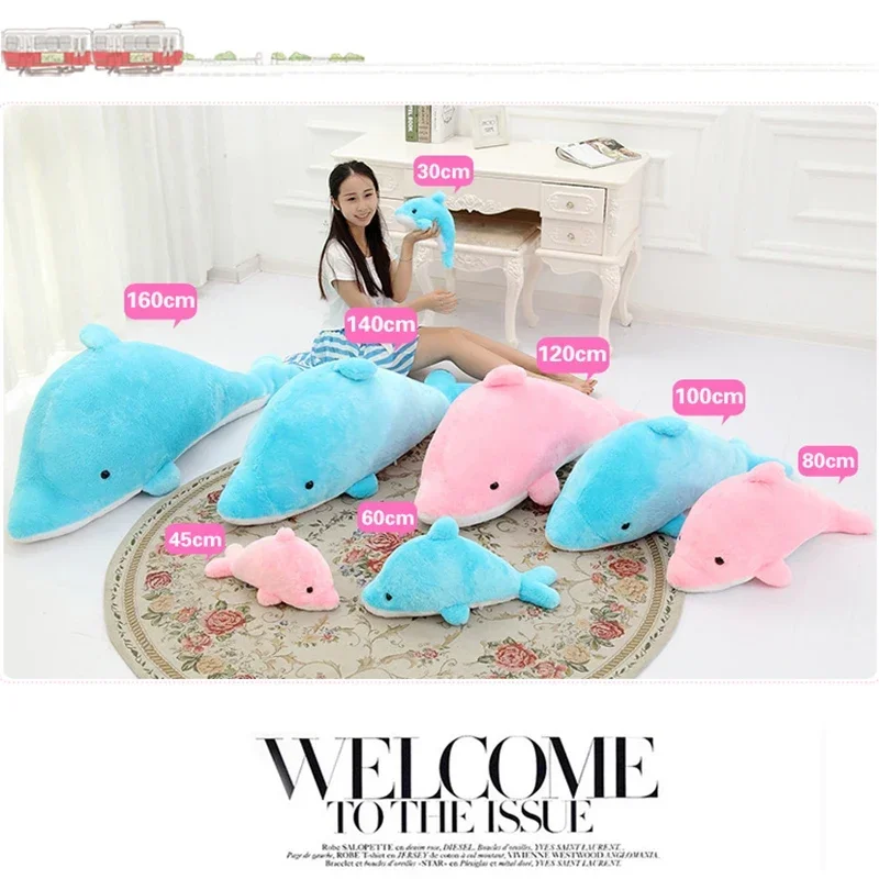 Multi Size 30-120cm Big Stuffed Dolphin Plush Toy Super Soft Fluffy Pillow for Kids Nursery Decor Cute Animal Gift for Children
Multi Size 30-120cm Big Stuffed Dolphin Plush Toy Super Soft Fluffy Pillow for Kids Nursery Decor Cute Animal Gift for Children
