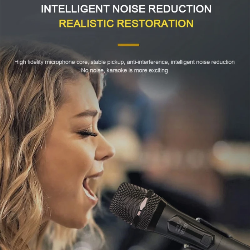 Karaoke Wireless Microphone Dynamic Handheld Professional Mic for Sing Party Speech Church Club Show Meeting Room Home 2024 New
Karaoke Wireless Microphone Dynamic Handheld Professional Mic for Sing Party Speech Church Club Show Meeting Room Home 2024 New