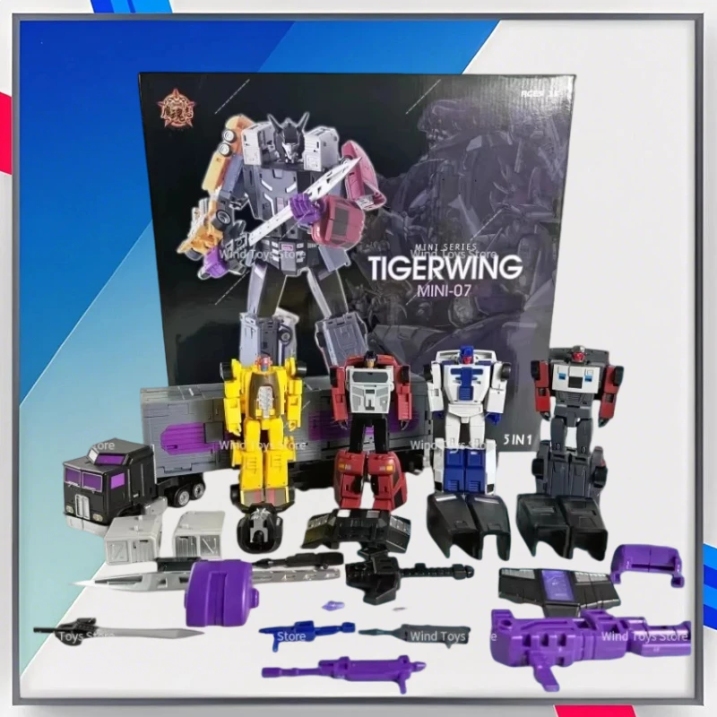 In Stock Transformation Toy 5 in 1 MHZ MH-MINI-07 Toy TIGERWING Motormaster Menasor Breakdown Wildrider Action Figure
In Stock Transformation Toy 5 in 1 MHZ MH-MINI-07 Toy TIGERWING Motormaster Menasor Breakdown Wildrider Action Figure