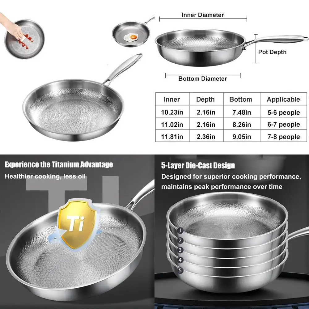 2025 Titanium Hammered Pan: Ultra-Durable, Scratch-Resistant Non-Stick Cookware for Even Heat Distribution
2025 Titanium Hammered Pan: Ultra-Durable, Scratch-Resistant Non-Stick Cookware for Even Heat Distribution
