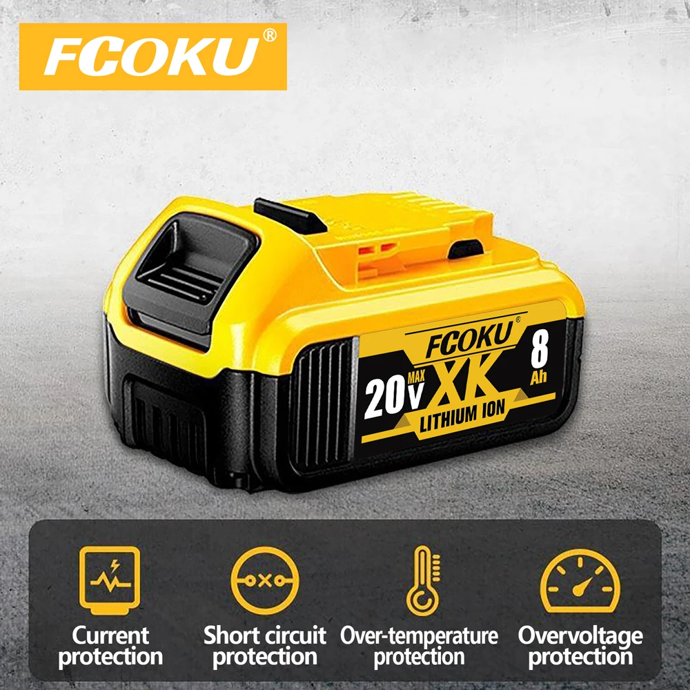 For DeWalt Quality Goods 20V 8Ah 12Ah Rechargeable Battery For DeWalt Compatible DCB200 DCB205 DCB201 DCB203 Power Tool Batterie
For DeWalt Quality Goods 20V 8Ah 12Ah Rechargeable Battery For DeWalt Compatible DCB200 DCB205 DCB201 DCB203 Power Tool Batterie