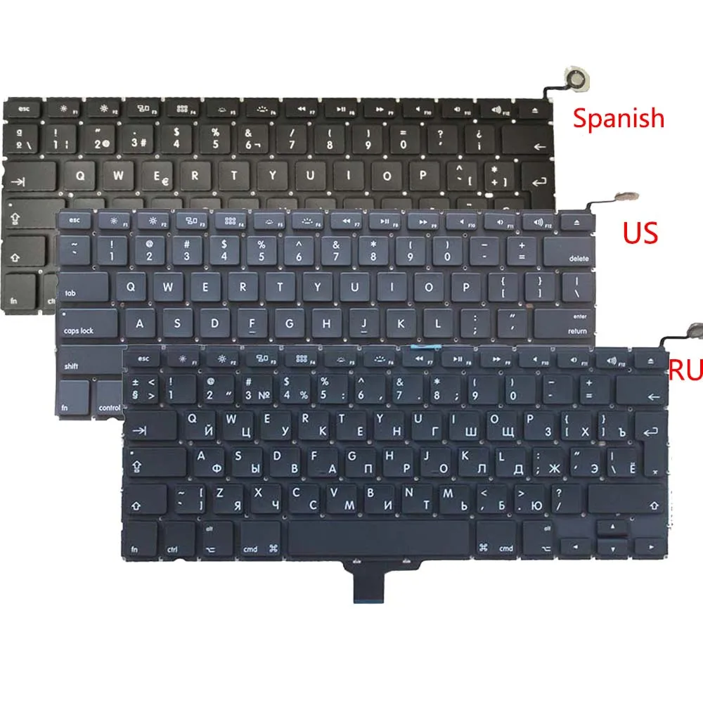 New For Apple MacBook Pro 13" A1278 MD101 MD102 2009 2010 2011 2012 US/Russian/Spanish Keyboard
New For Apple MacBook Pro 13" A1278 MD101 MD102 2009 2010 2011 2012 US/Russian/Spanish Keyboard