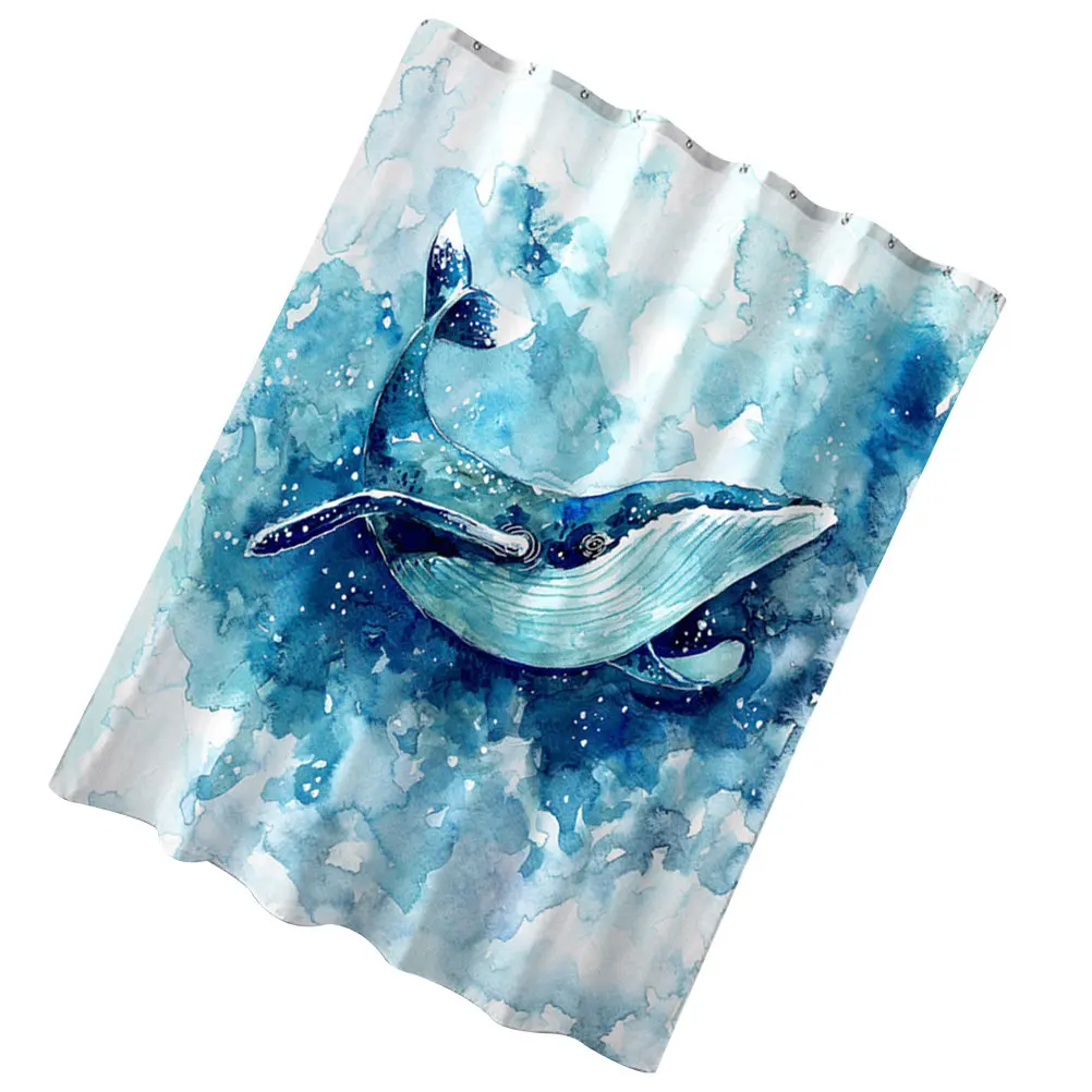 Whale Printed Bath Curtain 180x180cm Polyester Shower Curtains Waterproof Decor Privacy Protection Home Hotel Bathroom
Whale Printed Bath Curtain 180x180cm Polyester Shower Curtains Waterproof Decor Privacy Protection Home Hotel Bathroom