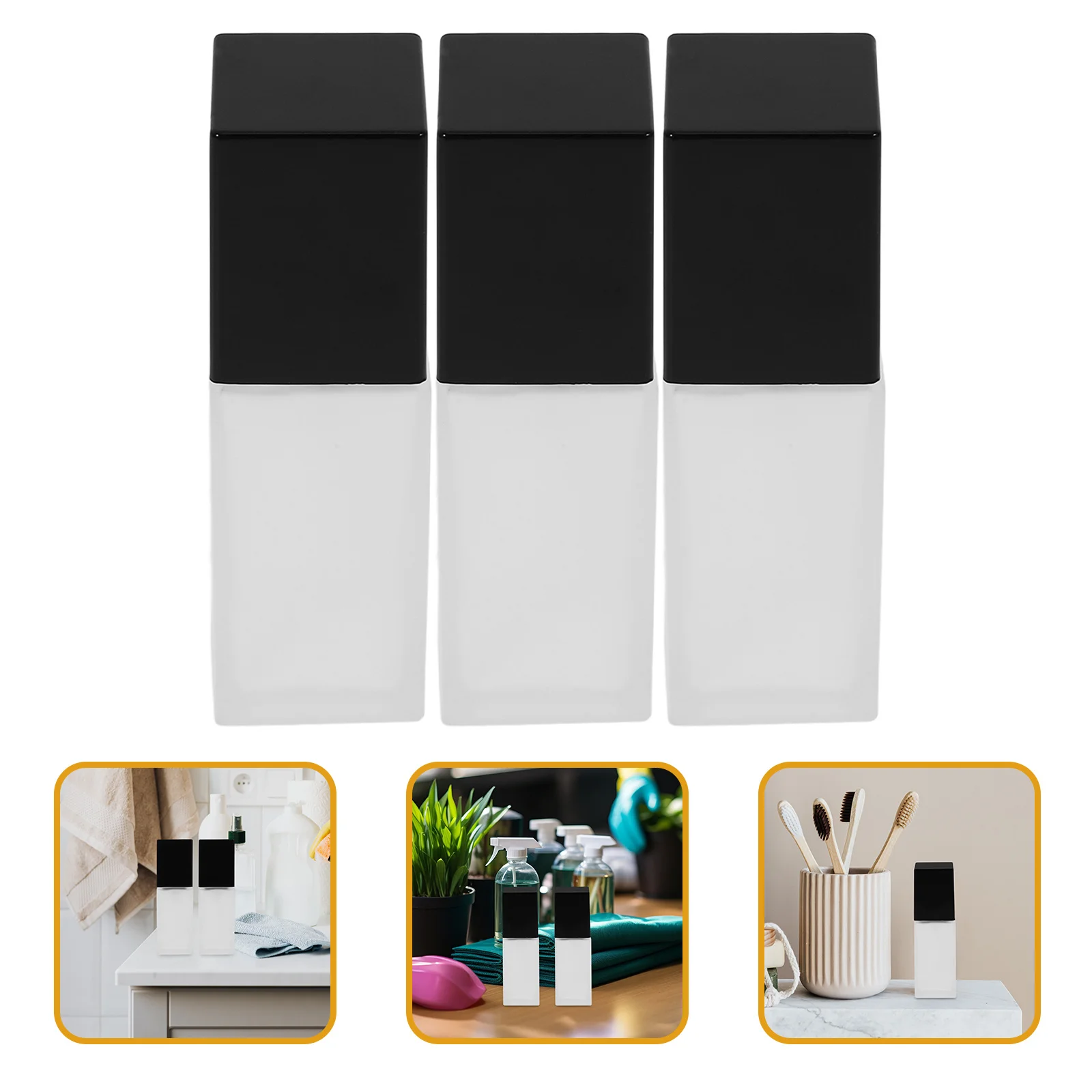 3Pcs Powder Foundation Dispenser Bottles Leakproof Press Pump Design for Travel Refillable Container Empty Lotion
3Pcs Powder Foundation Dispenser Bottles Leakproof Press Pump Design for Travel Refillable Container Empty Lotion