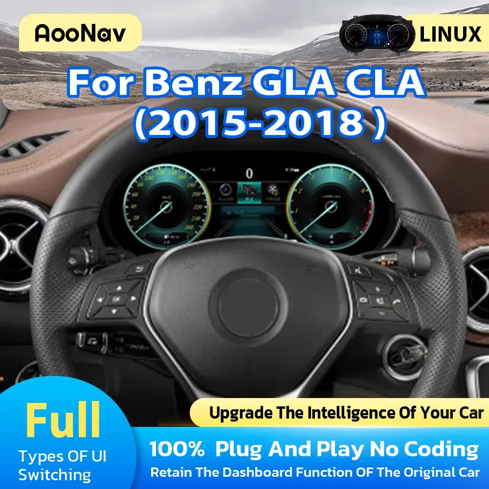 Автомобильный цифровой кластер с ЖК-дисплеем для Mercedes Benz GLA CLA 2015-2018, приборная панель приборной панели, спидометр, дисплей, головное устройство 12,3 дюйма
Автомобильный цифровой кластер с ЖК-дисплеем для Mercedes Benz GLA CLA 2015-2018, приборная панель приборной панели, спидометр, дисплей, головное устройство 12,3 дюйма