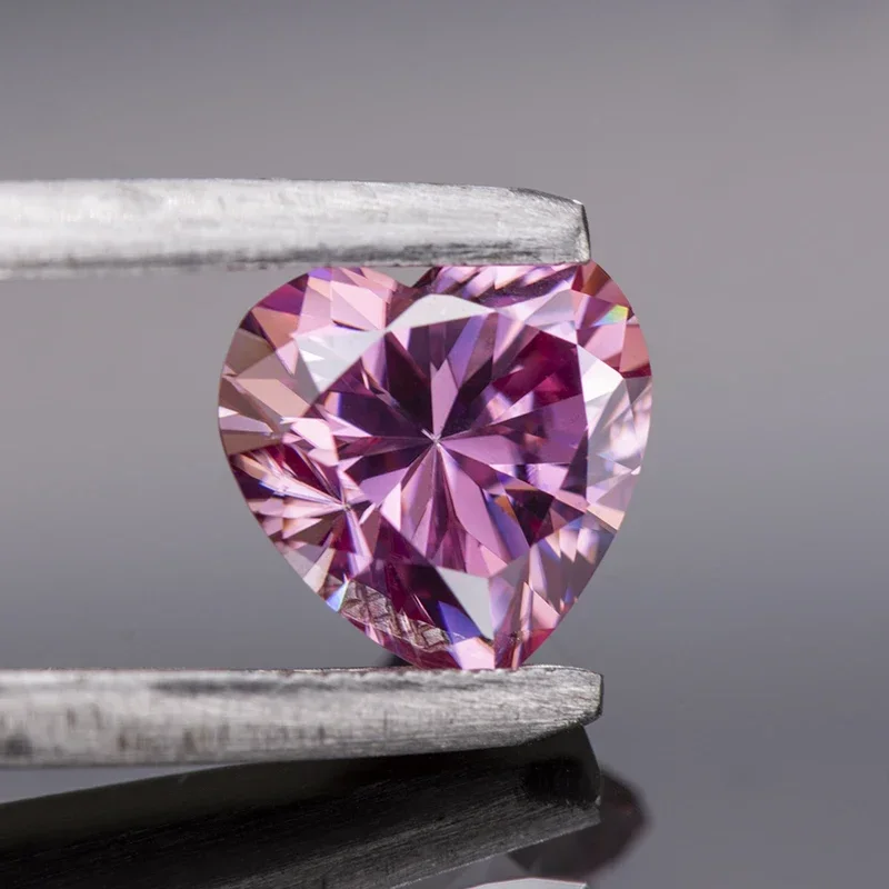 Moissanite Heart Cut Dark Pink Diamonds GRA Certificate Lab Grown Diamond Ewelry DIY Ring Necklace Earrings Main Stone
Moissanite Heart Cut Dark Pink Diamonds GRA Certificate Lab Grown Diamond Ewelry DIY Ring Necklace Earrings Main Stone