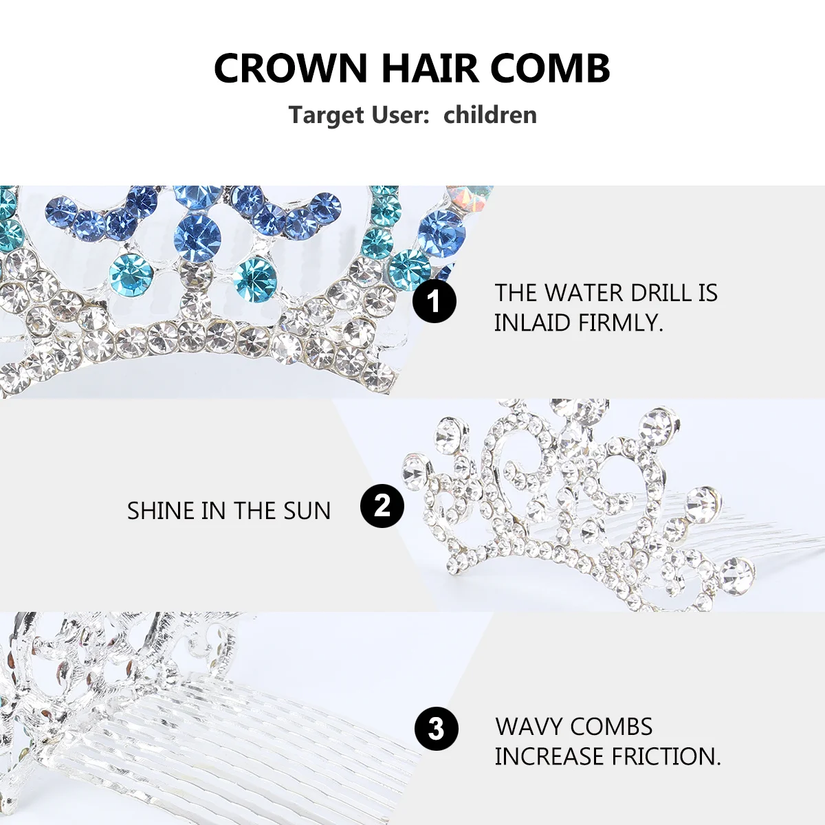 4pcs Children Jewelry Silver White Pink Blue Colorful Rhinestone Studded Lightweight Crown Headwear For Kids Girls Party
4pcs Children Jewelry Silver White Pink Blue Colorful Rhinestone Studded Lightweight Crown Headwear For Kids Girls Party