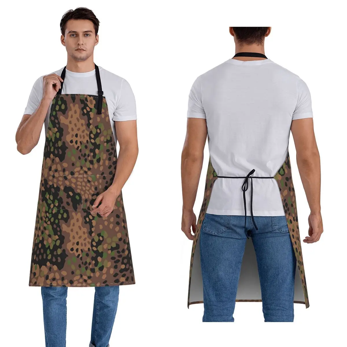 Splintertarn German WW2 Camouflage Army Military Camo Apron Chef Cuisine Tablier Kitchen Pinafore for Women Men Painting
Splintertarn German WW2 Camouflage Army Military Camo Apron Chef Cuisine Tablier Kitchen Pinafore for Women Men Painting