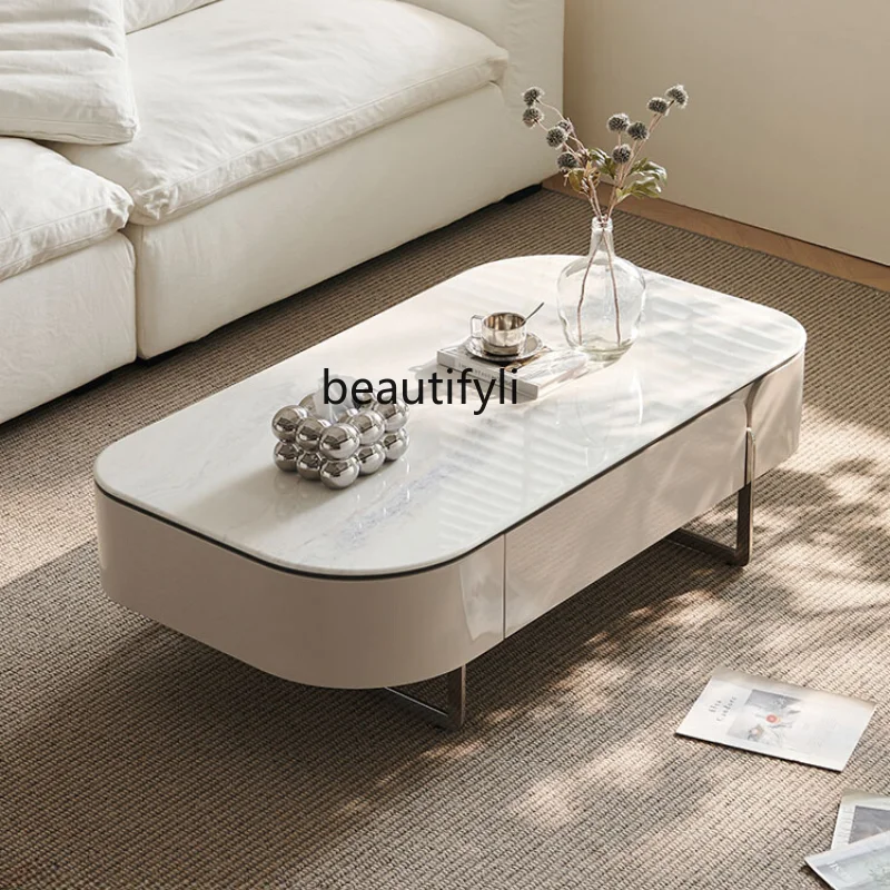 Half Summer Coffee Table Living Room Home Small Apartment Cream Style Marble Minimalist High Sense
Half Summer Coffee Table Living Room Home Small Apartment Cream Style Marble Minimalist High Sense