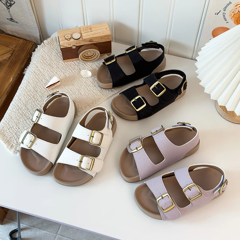 YUYIN Classic Antique Brass Buckle Children Sandals Girls Shoes Candy Color Suede Leather Kids Beach Shoes Child Sports Sandals
YUYIN Classic Antique Brass Buckle Children Sandals Girls Shoes Candy Color Suede Leather Kids Beach Shoes Child Sports Sandals