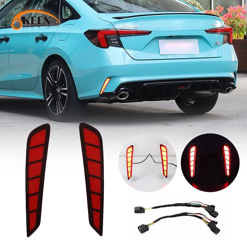 OKEEN 2pcs LED Rear Bumper Reflector Lights For Honda Integra 2022 Car Driving Turn Signal Brake Tail Light Auto Accessories 12V
OKEEN 2pcs LED Rear Bumper Reflector Lights For Honda Integra 2022 Car Driving Turn Signal Brake Tail Light Auto Accessories 12V