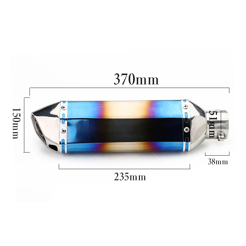 Motorcycle Modified Exhaust Pipe Sports Car Full Small Hexagon Scorpio Stainless Steel Double Half Blue
Motorcycle Modified Exhaust Pipe Sports Car Full Small Hexagon Scorpio Stainless Steel Double Half Blue