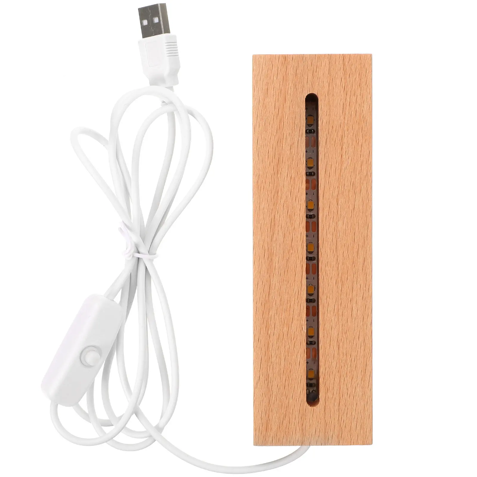 Деревянная светодиодная ночная лампа с прямоугольным основанием из массива бука для демонстрации хрустальных, стеклянных и акриловых изделий, теплый свет, питание от USB
Деревянная светодиодная ночная лампа с прямоугольным основанием из массива бука для демонстрации хрустальных, стеклянных и акриловых изделий, теплый свет, питание от USB