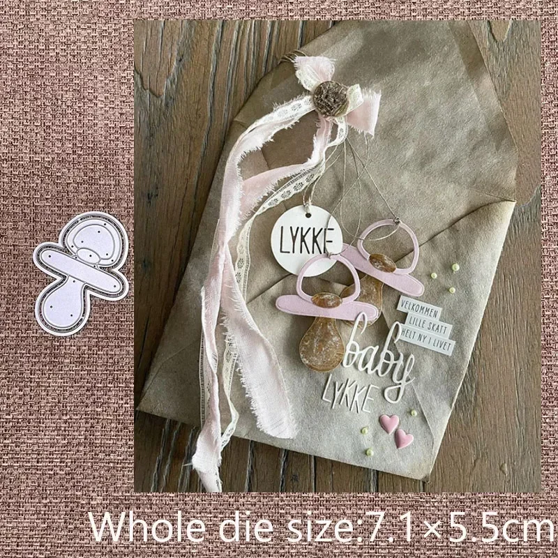 New Design Craft Metal stencil mold Cutting Dies baby pacifier decoration scrapbook die cuts Album Paper Card Craft Embossing
New Design Craft Metal stencil mold Cutting Dies baby pacifier decoration scrapbook die cuts Album Paper Card Craft Embossing