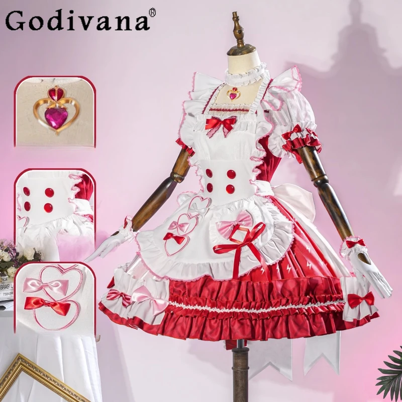 Party Cosplay Animation Costume Female Flower House Tea Lovely Party Dress Women Red and White Lolita Christmas Suit
Party Cosplay Animation Costume Female Flower House Tea Lovely Party Dress Women Red and White Lolita Christmas Suit