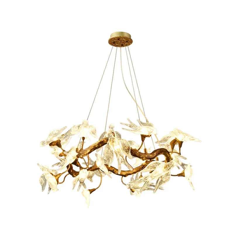 All copper, creative, living room, crystal chandelier, dining room, villa, duplex staircase, branch, art lamp 
All copper, creative, living room, crystal chandelier, dining room, villa, duplex staircase, branch, art lamp