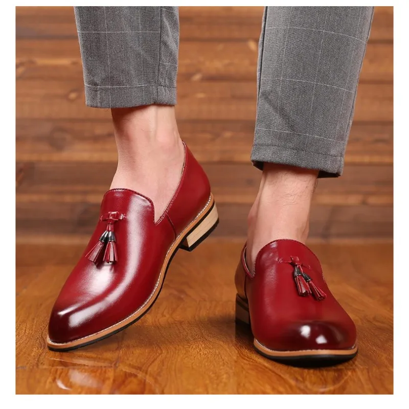 Men Slip on Dress Office Wedding Shoes Men Pointed Toe Leather Shoes Luxury Italian Style Formal Party Shoes,British Style
Men Slip on Dress Office Wedding Shoes Men Pointed Toe Leather Shoes Luxury Italian Style Formal Party Shoes,British Style