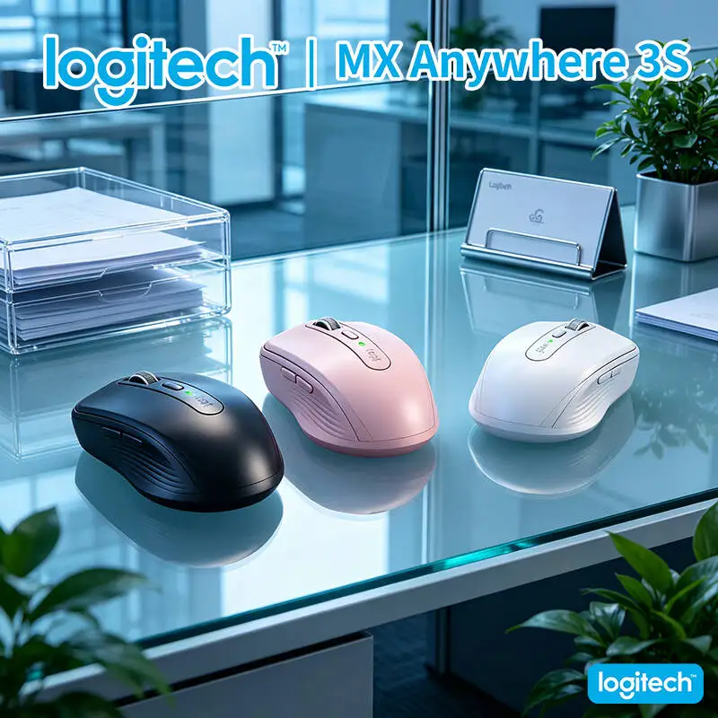 Logitech MX Anywhere 3S Travel Mouse - 8K DPI Glass Tracking, Hyper-Scroll, Silent Click, USB-C Quick Charge for Work
Logitech MX Anywhere 3S Travel Mouse - 8K DPI Glass Tracking, Hyper-Scroll, Silent Click, USB-C Quick Charge for Work