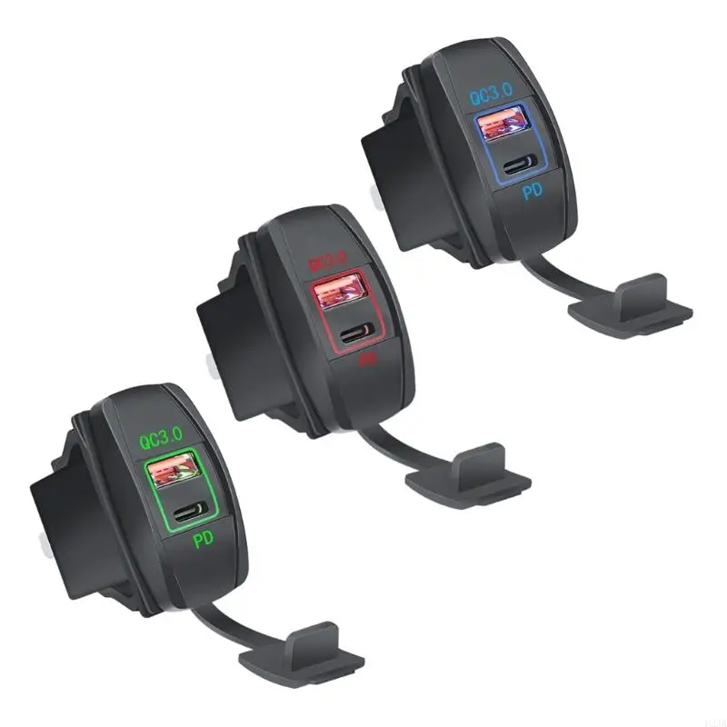 U2JA CAR USB QC3.0 & PD Type C Outlet 12V 24V Автоадаптер универсальный зарядный порт для морского мотоцикла
U2JA CAR USB QC3.0 & PD Type C Outlet 12V 24V Автоадаптер универсальный зарядный порт для морского мотоцикла