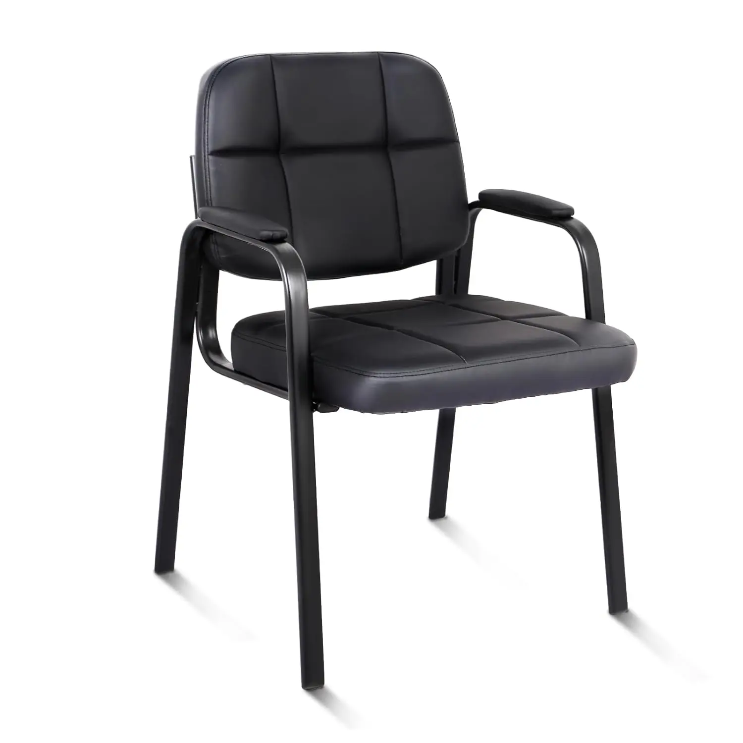 Reception Guest Chair Padded Arms Leather No Wheels Office Waiting Room Conference 1pc, Customized
Reception Guest Chair Padded Arms Leather No Wheels Office Waiting Room Conference 1pc, Customized