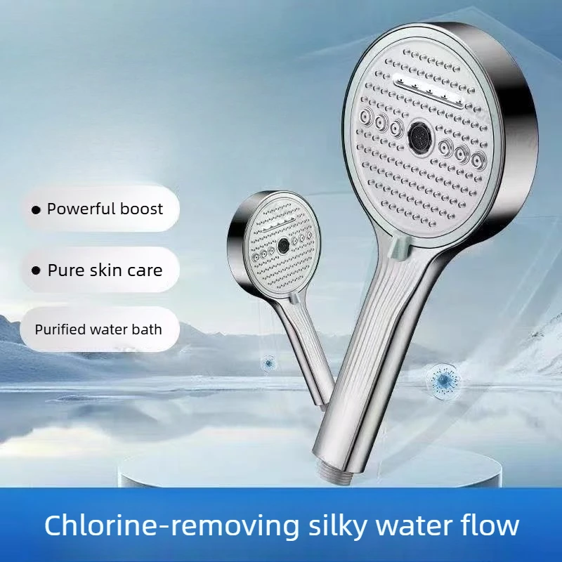 Shower room handheld shower head, pressurized filter round handheld shower ABS material
Shower room handheld shower head, pressurized filter round handheld shower ABS material