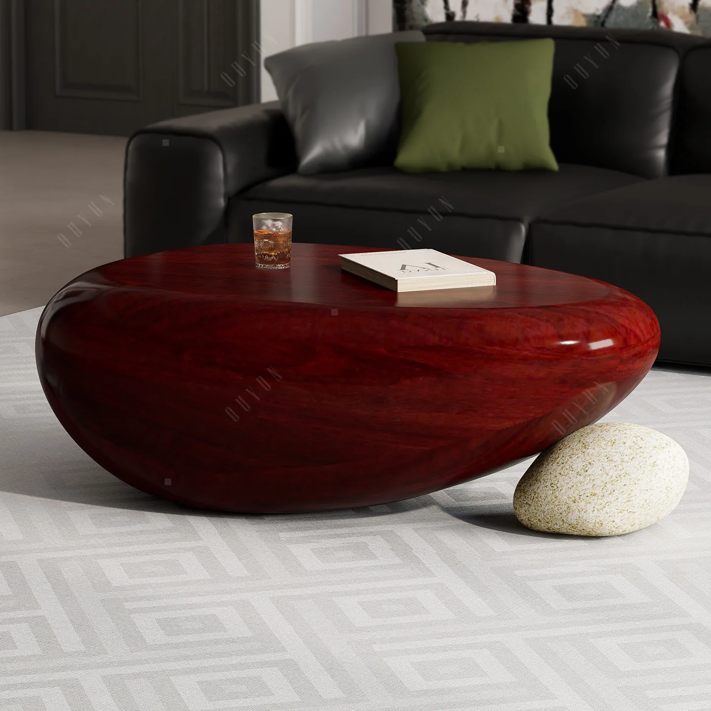 DSA stone to run the coffee table, living room home light luxury high-end art round creative cream wind coffee table
DSA stone to run the coffee table, living room home light luxury high-end art round creative cream wind coffee table