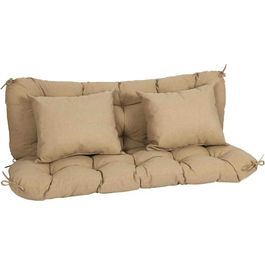 59 Tufted Porch Swing Cushions Outdoor Swing Replant Cushion 23 Seater with Backrest and 2 Pillows Water and Fade Resistant Ben
59 Tufted Porch Swing Cushions Outdoor Swing Replant Cushion 23 Seater with Backrest and 2 Pillows Water and Fade Resistant Ben