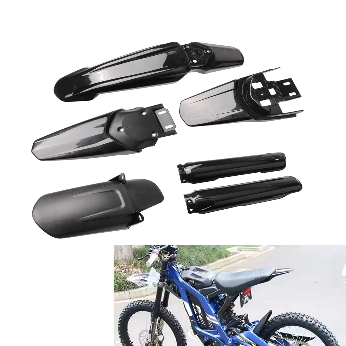 Передние и задние брызговики для мотоциклов Segway X260 X160, Surron Light Bee X и Light Bee S, запчасти для электровелосипедов
Передние и задние брызговики для мотоциклов Segway X260 X160, Surron Light Bee X и Light Bee S, запчасти для электровелосипедов