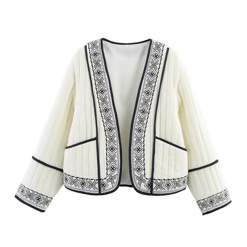 Женский цветной хлопковый жакет с вышивкой, открытый кардиган Thi Long Sve, осенняя модная верхняя одежда B88850
Женский цветной хлопковый жакет с вышивкой, открытый кардиган Thi Long Sve, осенняя модная верхняя одежда B88850