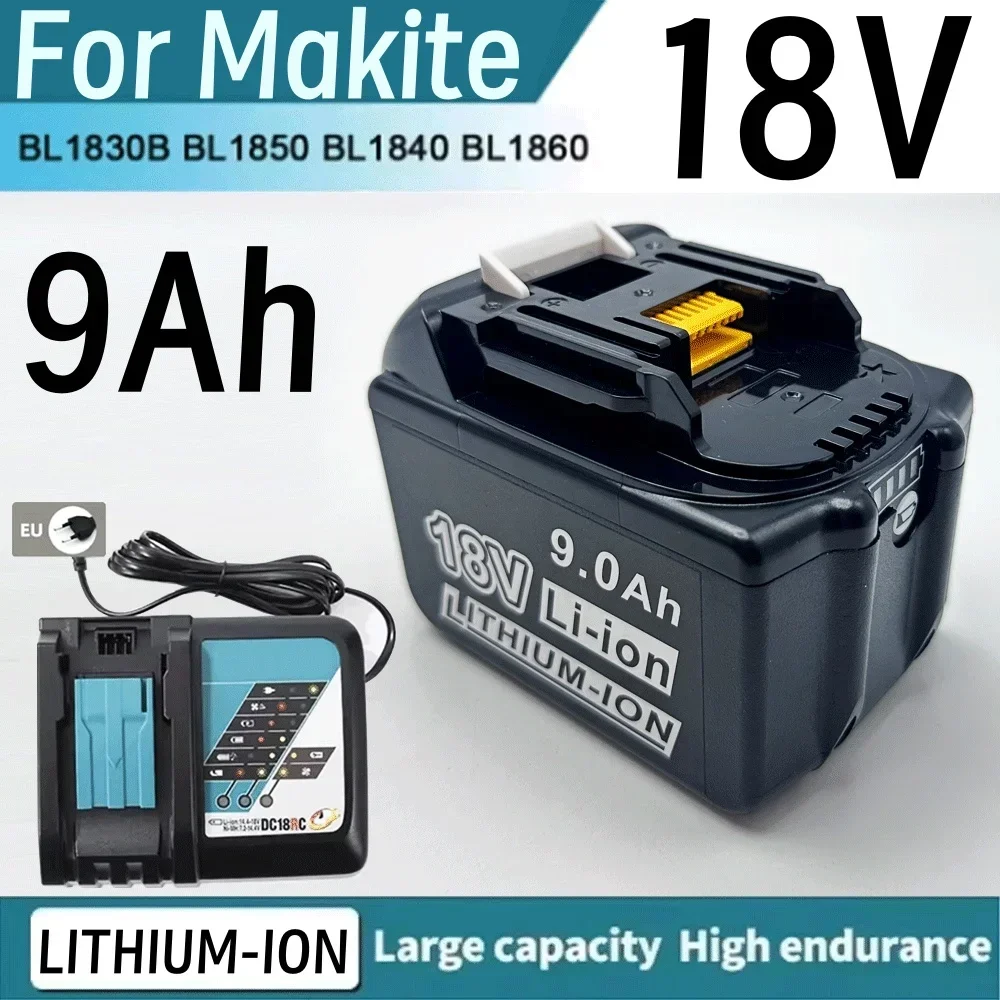 For Makita battery100% New original 18v 9Ah BL1860 BL1850B BL1850 BL1840 BL1830 bl1850b li-ion replaceme power tool battery
For Makita battery100% New original 18v 9Ah BL1860 BL1850B BL1850 BL1840 BL1830 bl1850b li-ion replaceme power tool battery